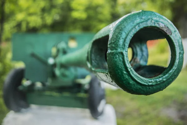 Artillerie geweer vat — Stockfoto