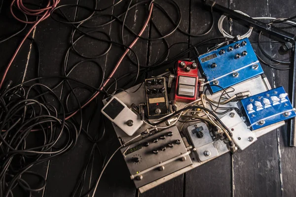 Equipment in a private musical studio — Stock Photo, Image