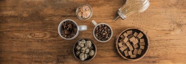 şeker, kahve çekirdekleri, çay