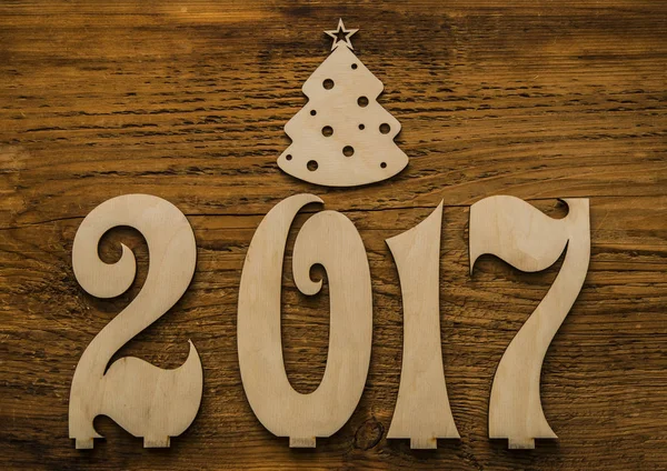 Znamení a vánoční stromeček — Stock fotografie