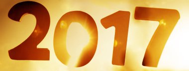 Mutlu yeni yıl 2017 kavramı 