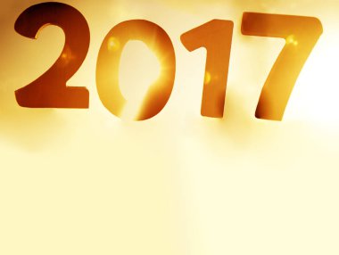 Mutlu yeni yıl 2017 kavramı 