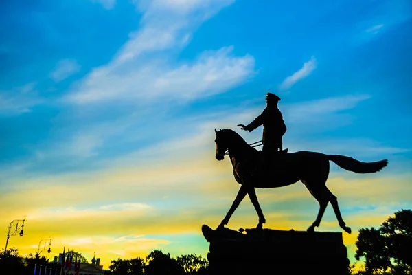 Monument to Marshal Georgy Zhukov — Stock Photo, Image