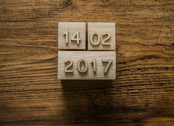 Calendrier cube avec date — Photo