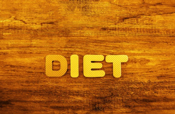 Palabra de dieta hecha de letras coloridas —  Fotos de Stock