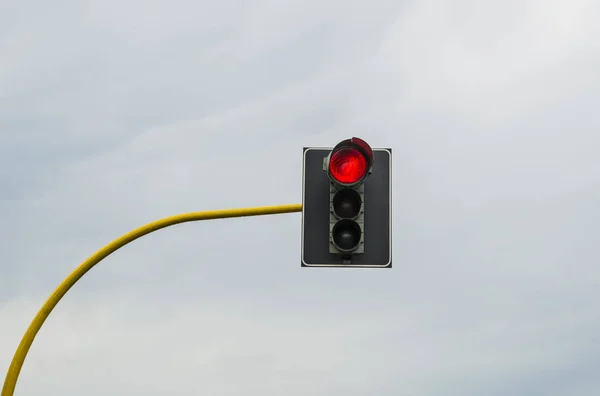 Rött trafikljus — Stockfoto