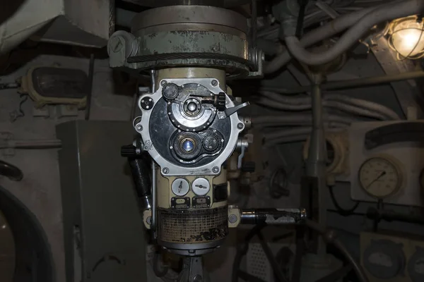 Periscopio dentro del Museo Submarino — Foto de Stock
