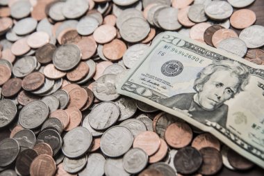 Doları bill ve sent yakın çekim