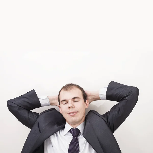 Jovem empresário descansando — Fotografia de Stock