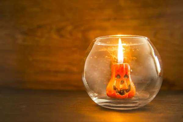 Oranje pompoen Jack-O-Lantern — Stockfoto