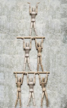 fiigures şekillendirme piktogram piramit