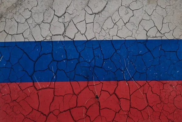 Grunge alte russische Flagge Hintergrund — Stockfoto