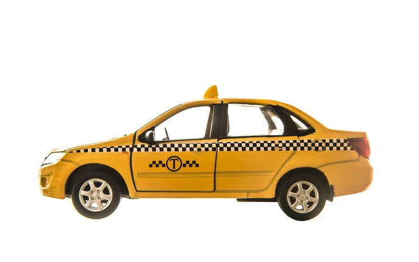 Sárga taxi-személygépkocsi-modell — Stock Fotó