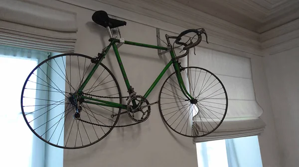 Gröna hipster cykel — Stockfoto
