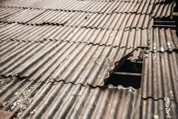 background of Rusty zinc roof