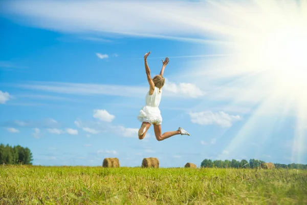 Woman Jumping for Joy