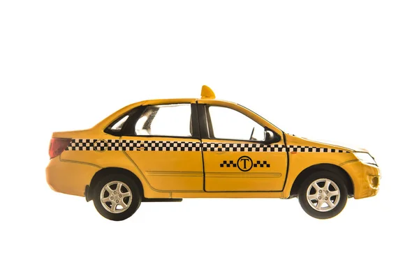 Sárga taxi-személygépkocsi-modell — Stock Fotó