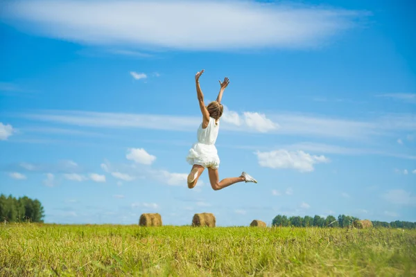 Woman Jumping for Joy