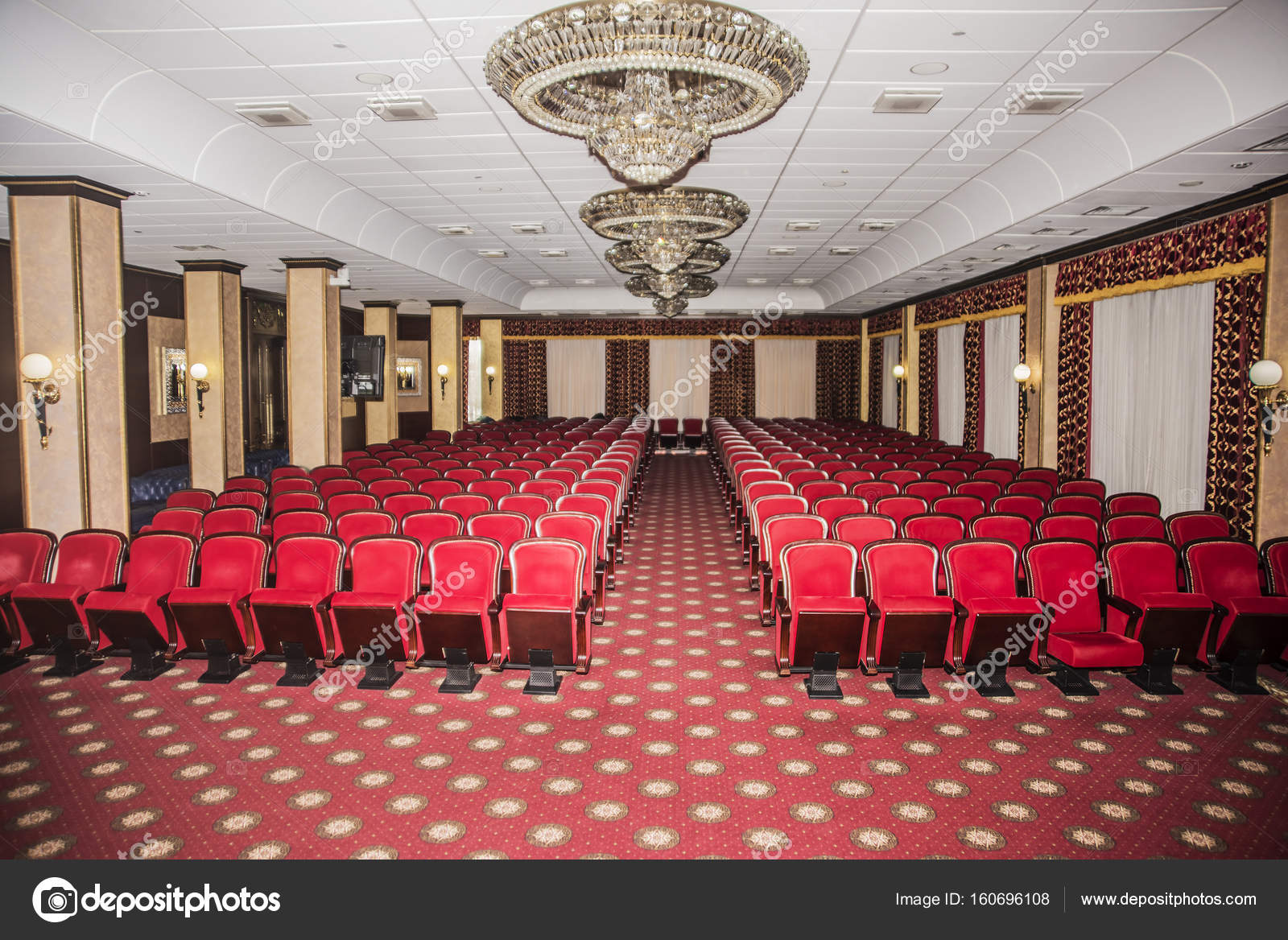 Moscow Russia December 2016 Conference Meeting Room Red