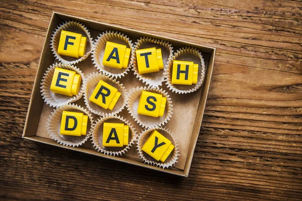 Gelukkige Vaderdag woorden — Stockfoto