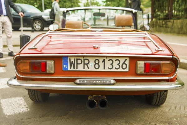 Red sport vintage retro Car — Stock Photo, Image