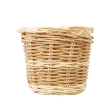 boş sepet beyaz üzerine izole 