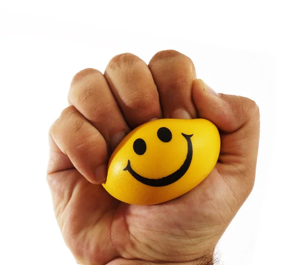 Stressball drücken. — Stockfoto