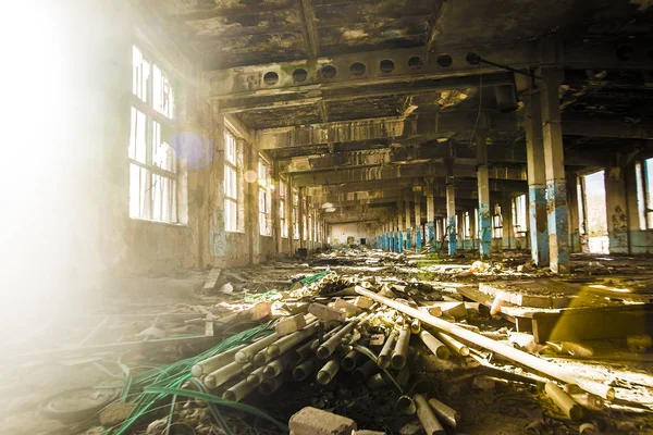 Arrière-plan industriel - usine abandonnée — Photo