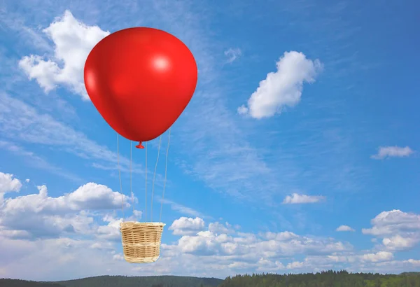 Vintage red air balloon