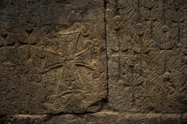 Hıristiyan çapraz taş oyma. 