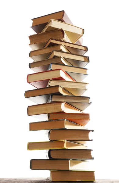 Hög böcker stack — Stockfoto