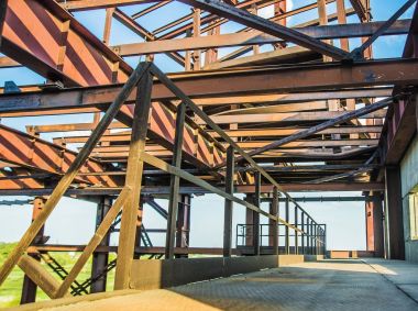 modern çerçeve metal konstrüksiyon 