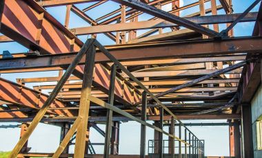 modern çerçeve metal konstrüksiyon 