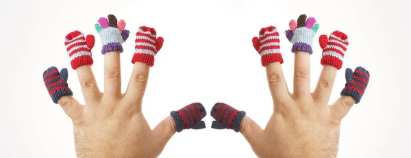 Handschoenen op vijf vingers — Stockfoto