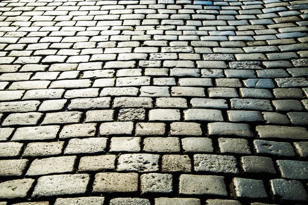 Cobble background, pavement  street — Stock Photo, Image