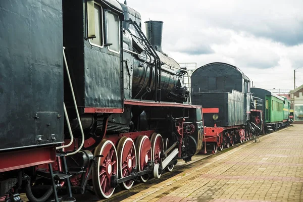 Leeftijd stoomlocomotief — Stockfoto