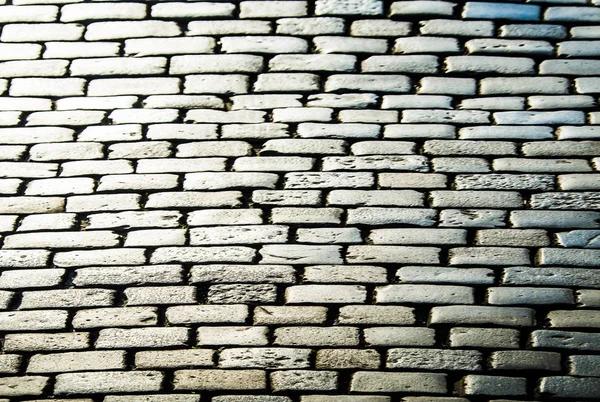 Cobble background, pavement  street — Stock Photo, Image