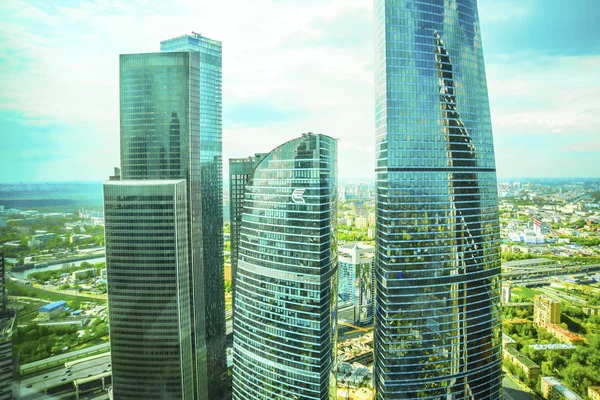 モスクワ市内の高層ビル — ストック写真