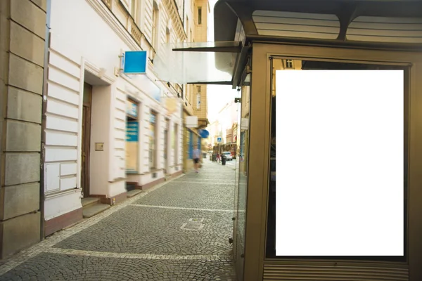 Anúncio vazio em branco — Fotografia de Stock