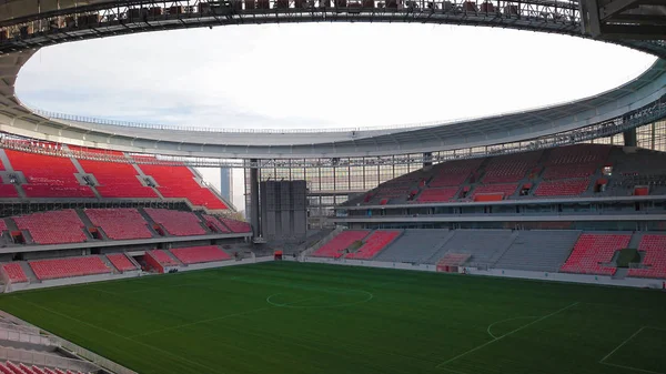 Der Bau eines neuen Stadions — Stockfoto