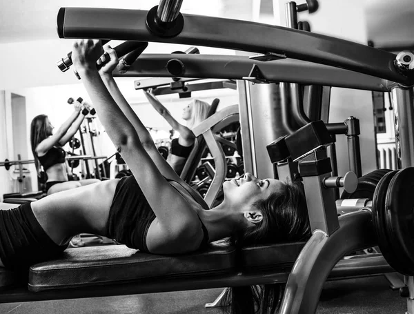Spor Salonunda Egzersiz Spor Kadın Grubu — Stok fotoğraf