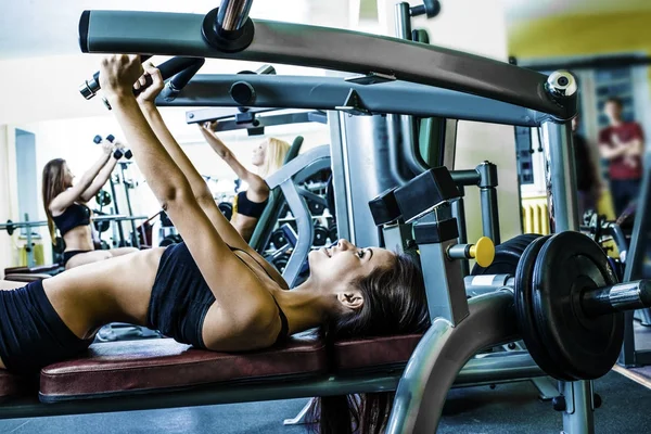 Group Sport Women Working Out Gym — Stock Photo, Image