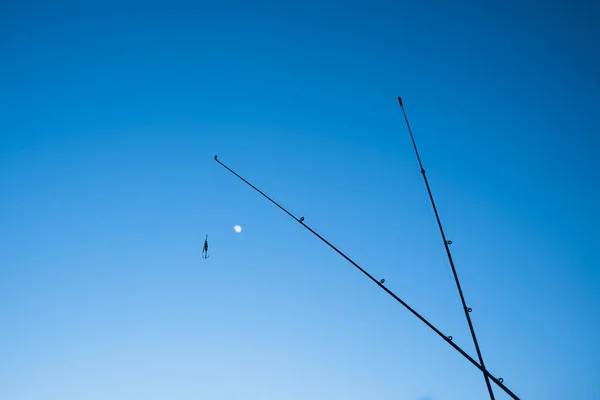 Couple de cannes à pêche — Photo