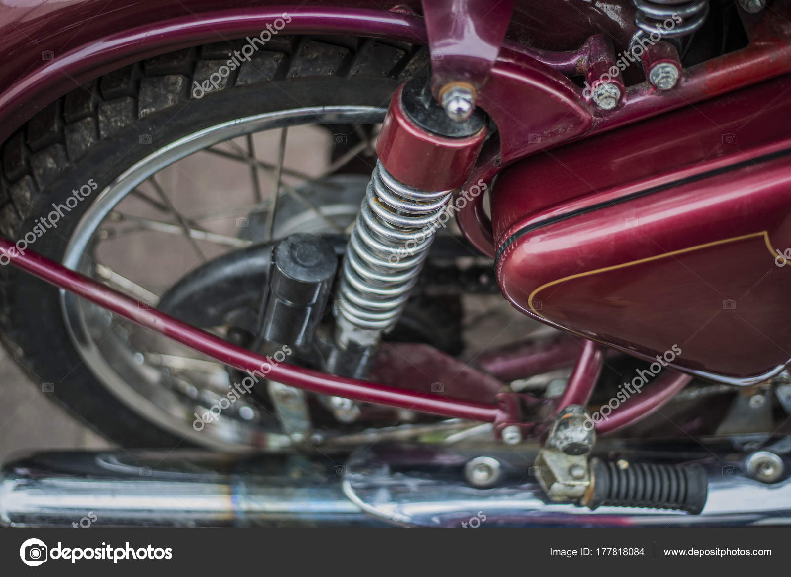 Stoßdämpfer Motorrad Lizenzfreie Fotos, Bilder und Stock