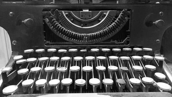 Details Old Retro Vintage Aged Typewriter Vintage Style — Stock Photo, Image