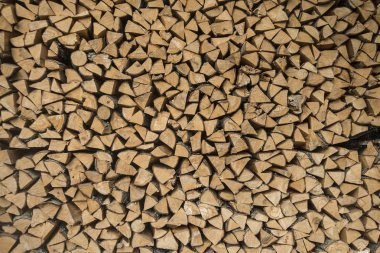 arka planını odun yığını hazır kış için kaydeder.