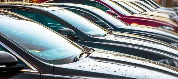 Prague República Checa Junho 2017 Carros Modernos Luxo Venda Inventário — Fotografia de Stock