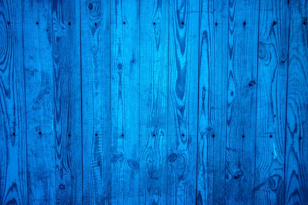 Cerca Vieja Pintada Azul Madera Textura Fondo Shabby Retro Envejecido —  Fotos de Stock
