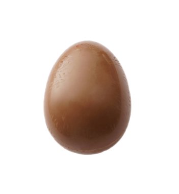 Sütlü çikolata yumurta beyaz arka plan üzerinde izole. Mutlu Paskalya 