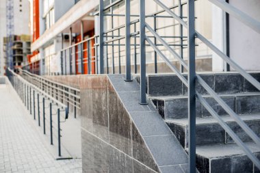 merdiven ile binanın dış. Modern bina 